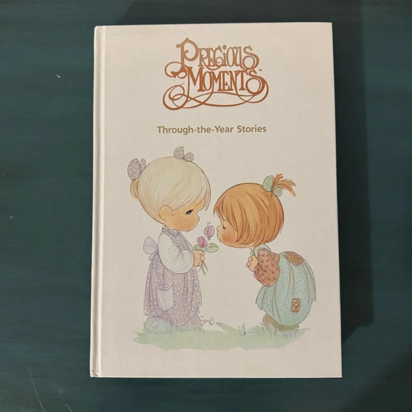 Vintage 1990s Precious Moments Through The Year Stories Hardcover Book - Picture 1 of 8